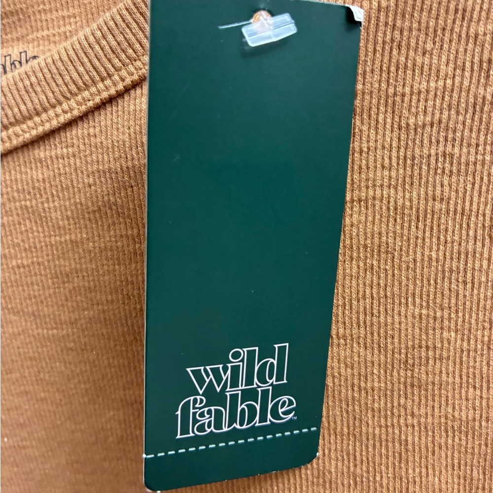 NWT - Wild Fable Tan Ribbed Top